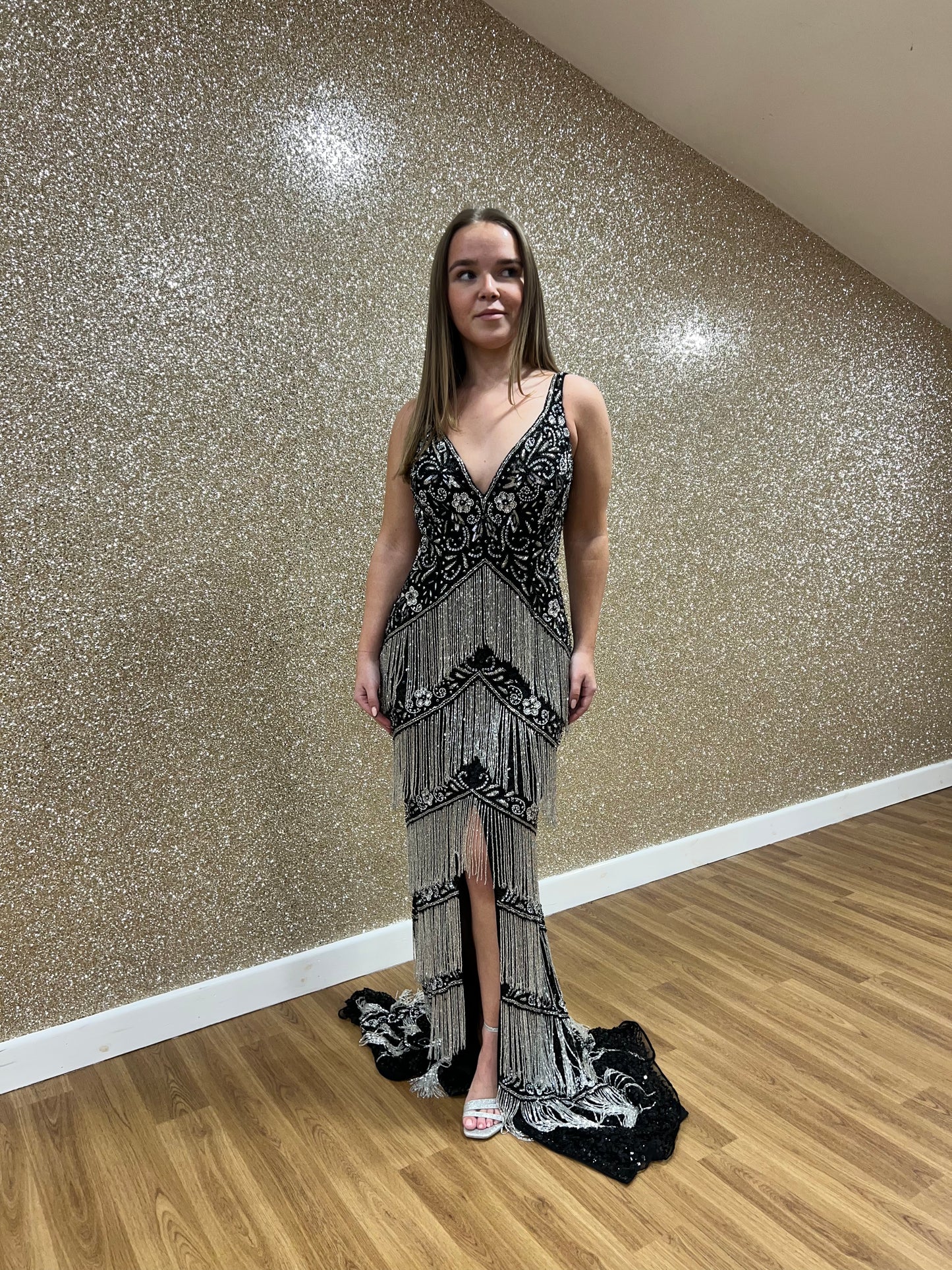 Jovani 48521 Black/Silver