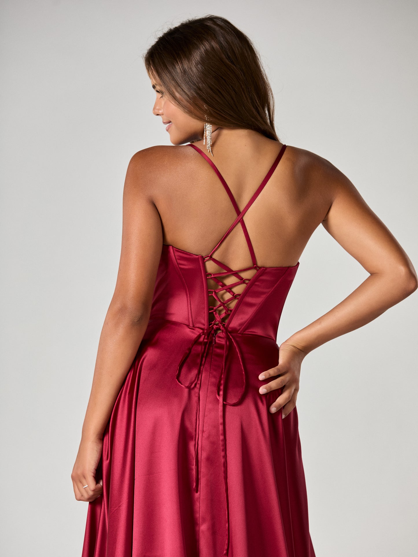 Tiffany's Prom Rayne Burgundy
