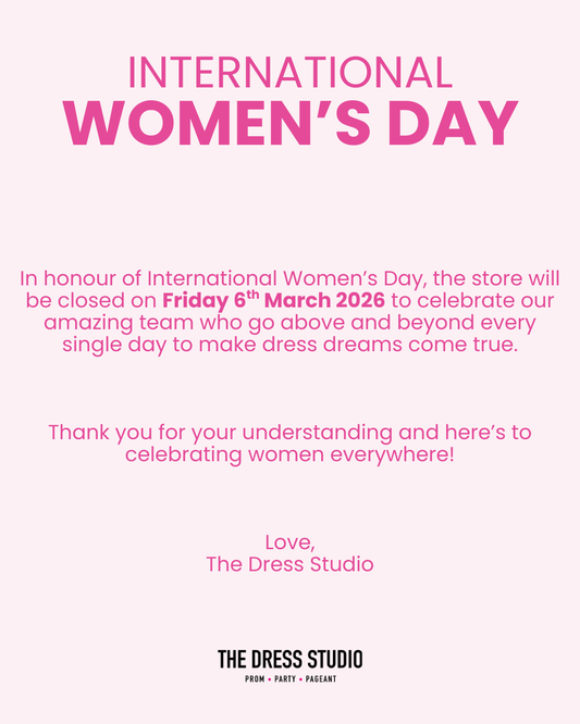 Polite Notice: The Dress Studio is Closed 6th March 🩷