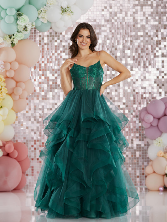 Tiffany's Prom Aksana Dark Green