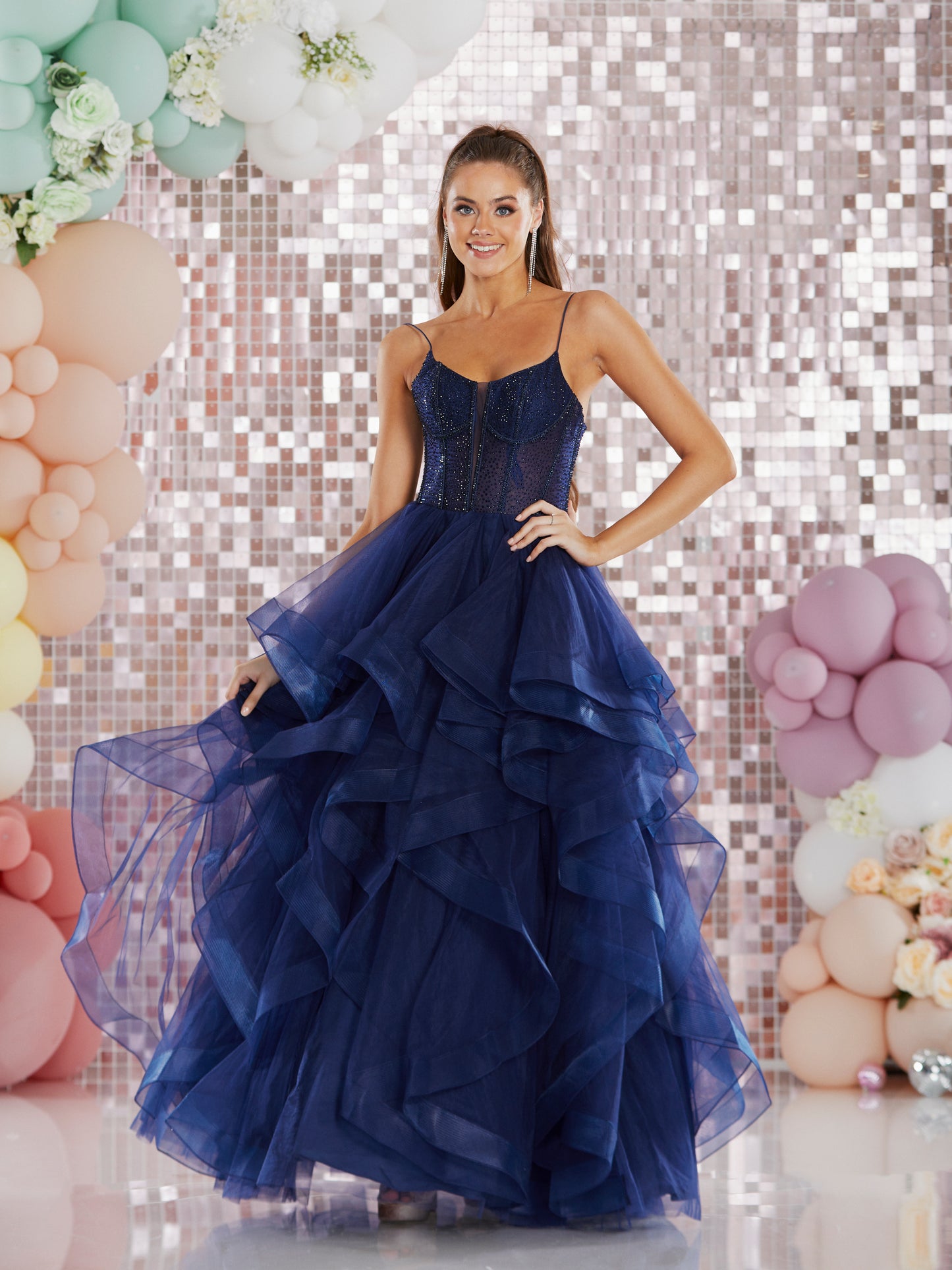 Tiffany's Prom Aksana Navy