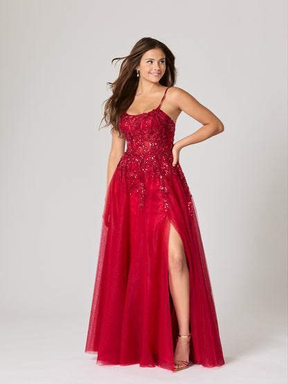 Tiffany's Prom Ariel Dark Red