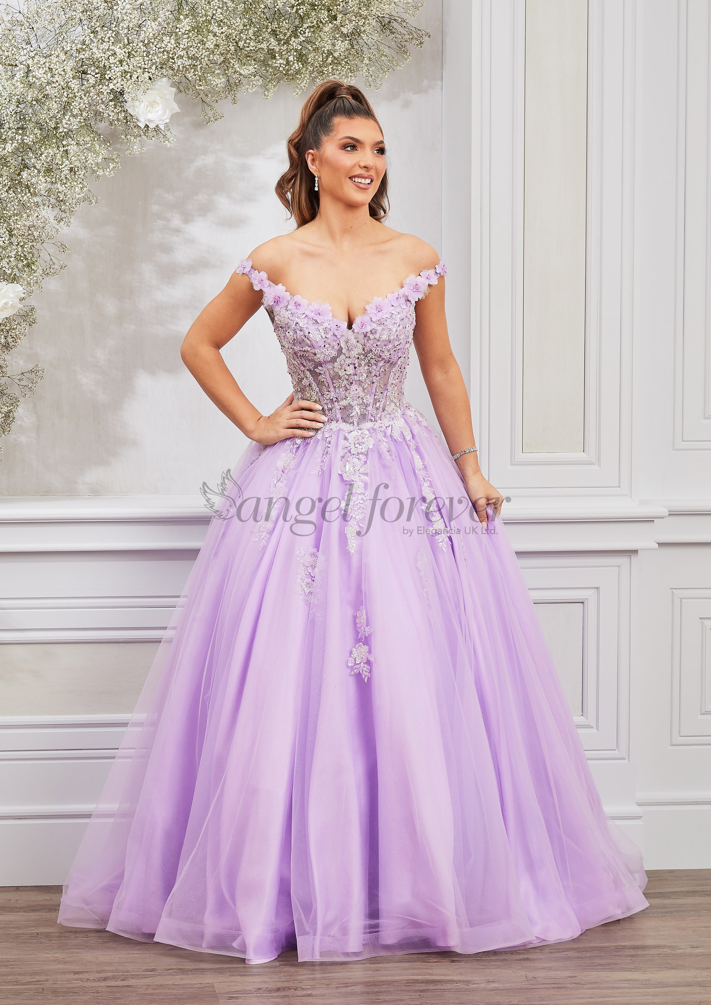 Lilac evening gown on sale