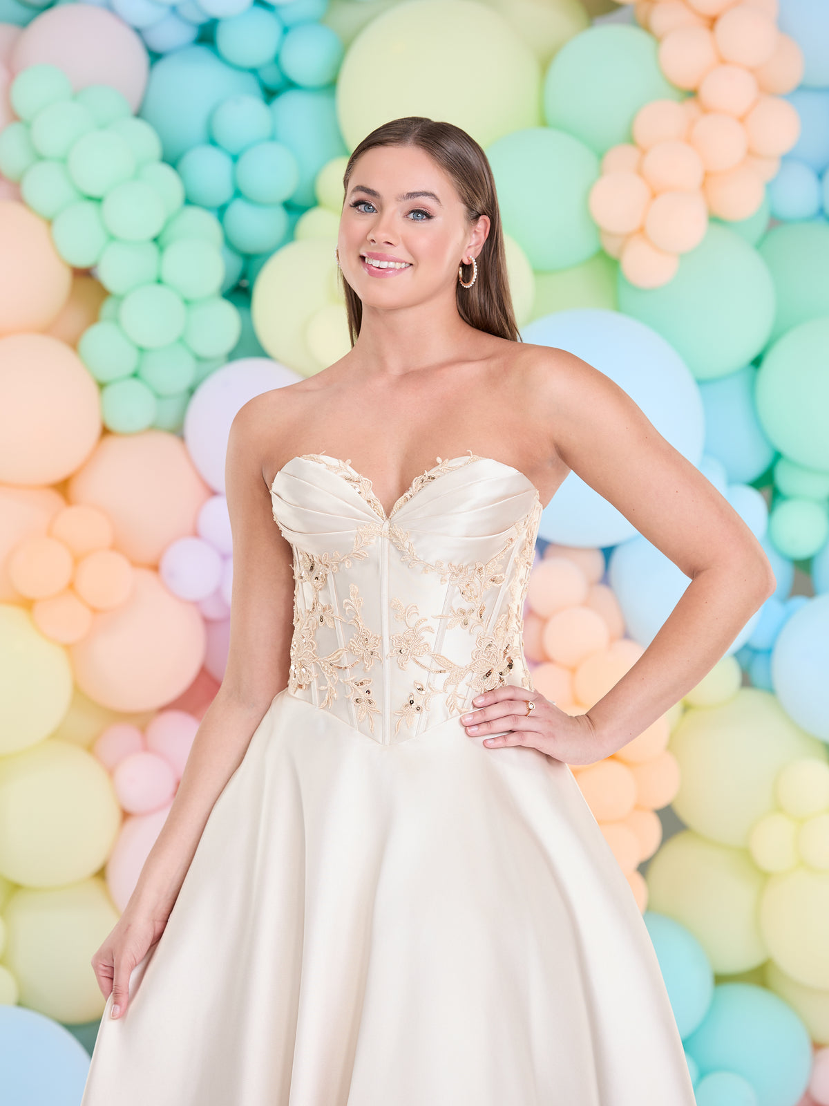 Tiffany's Prom Becki Champagne