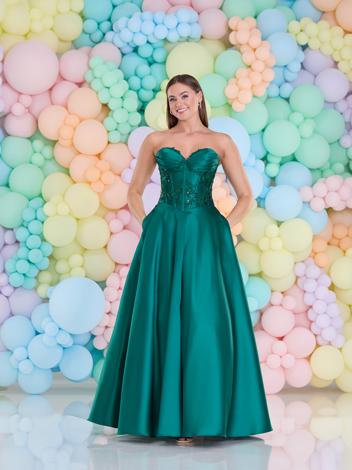 Tiffany's Prom Becki Dark Green