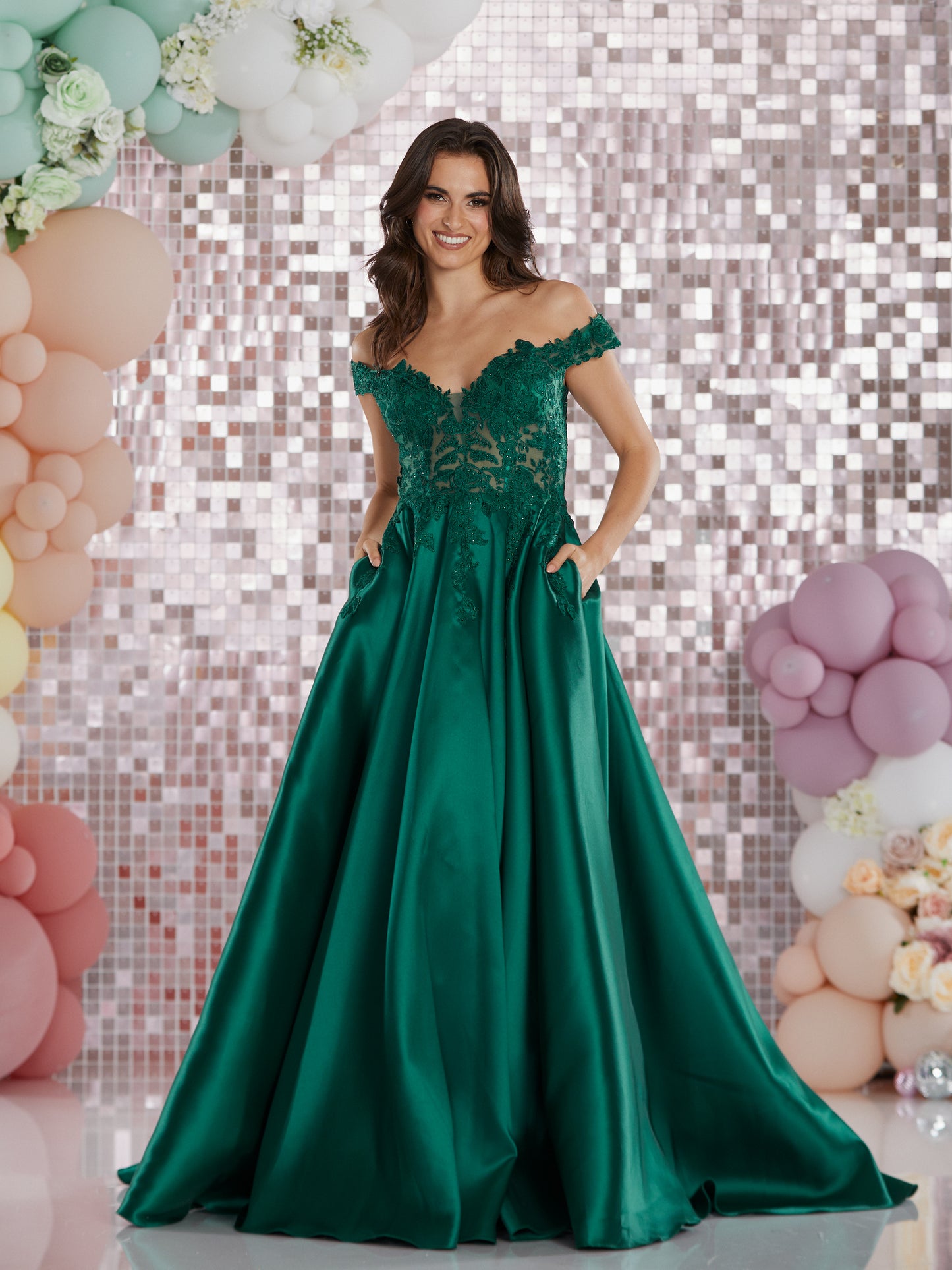 Tiffany's Prom Dove Dark Green