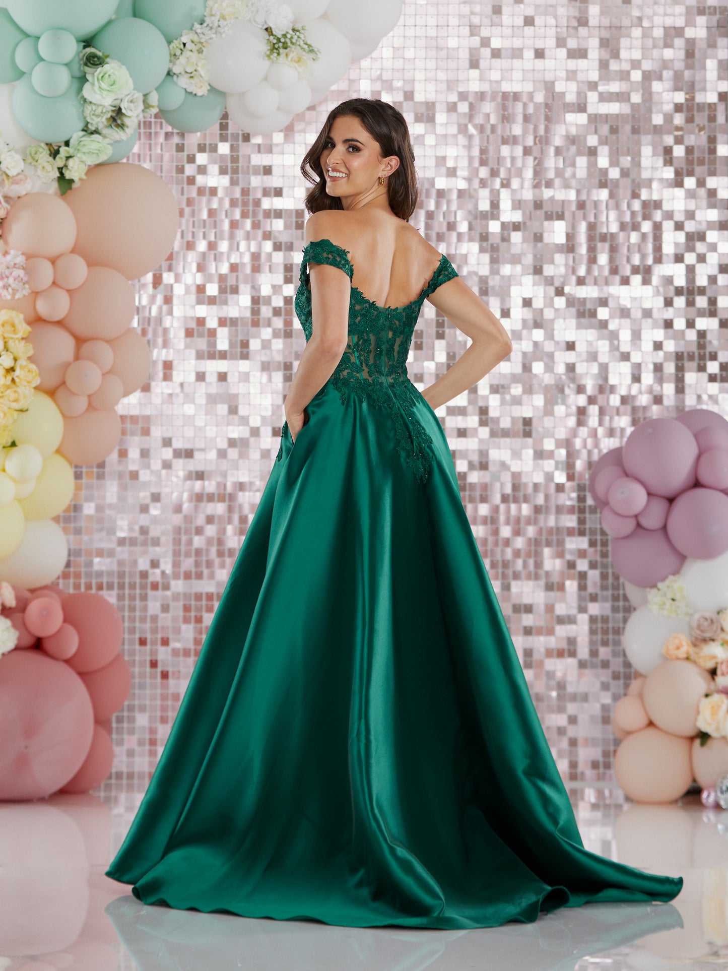 Tiffany's Prom Dove Dark Green