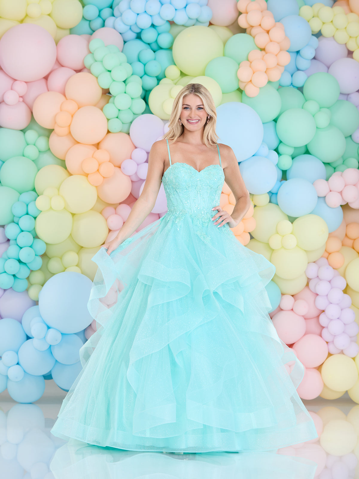 Tiffany's Prom Evangelina Aqua
