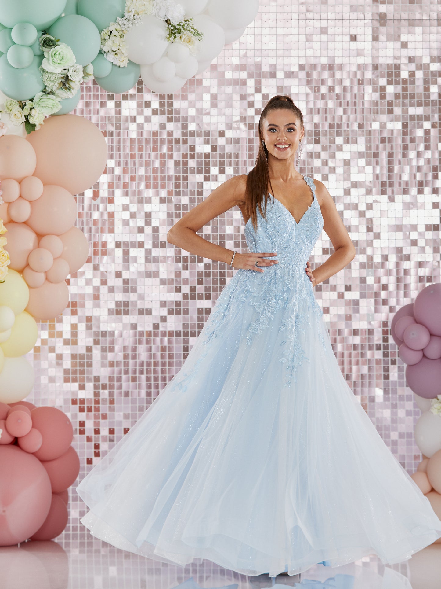 Tiffany's Prom Hanna Light Blue