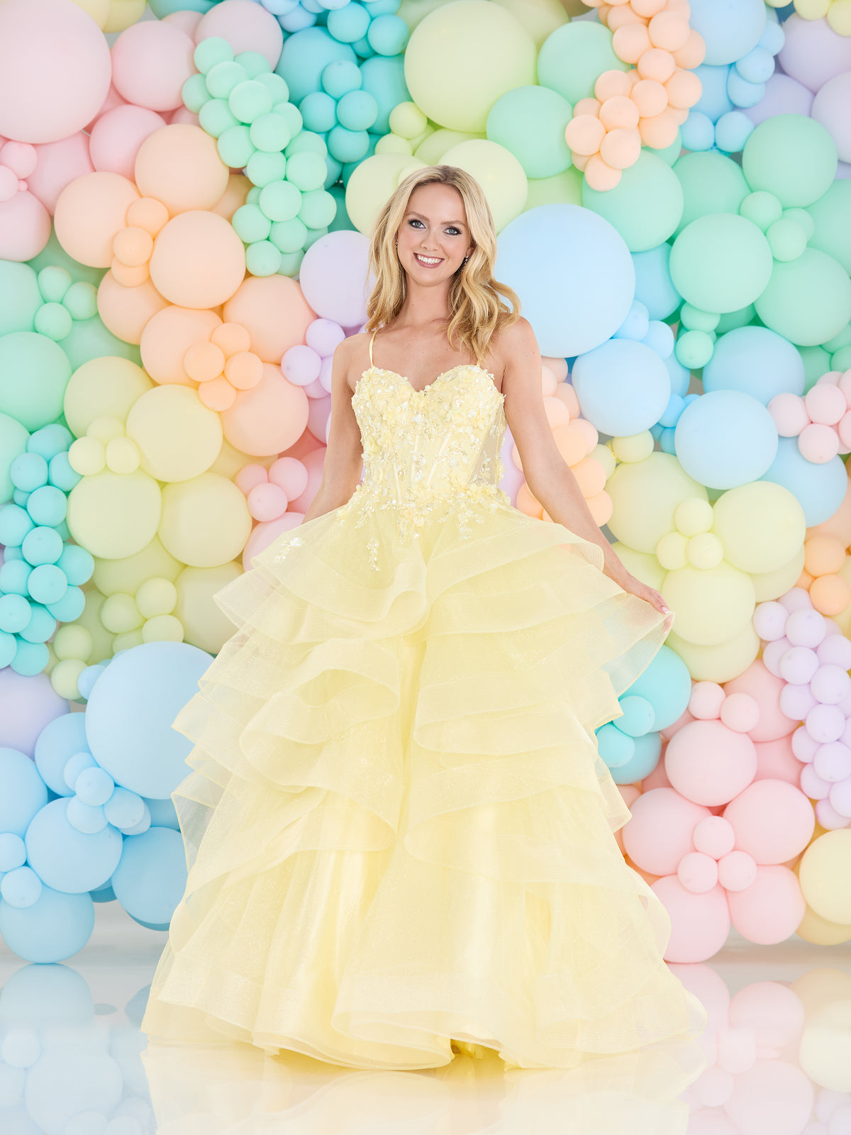 Tiffany's Prom Ivie Yellow