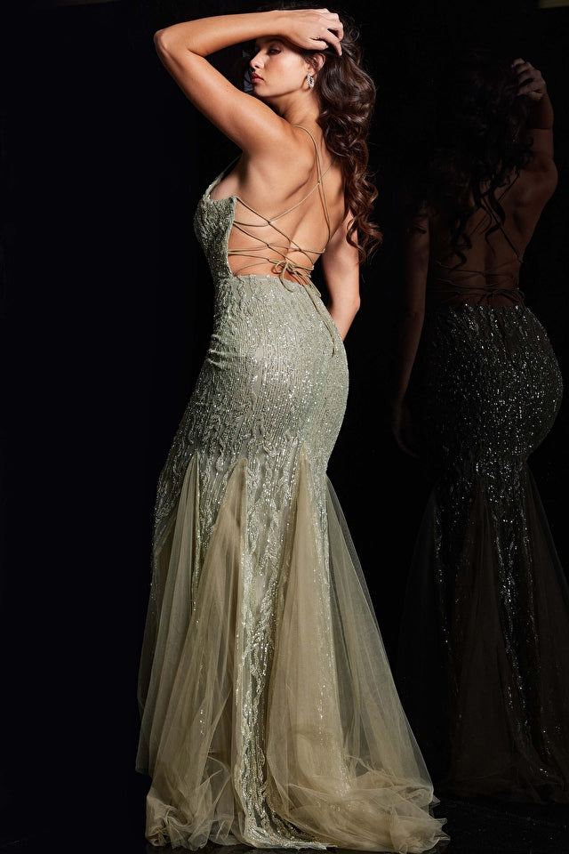 Jovani 39292 Olive