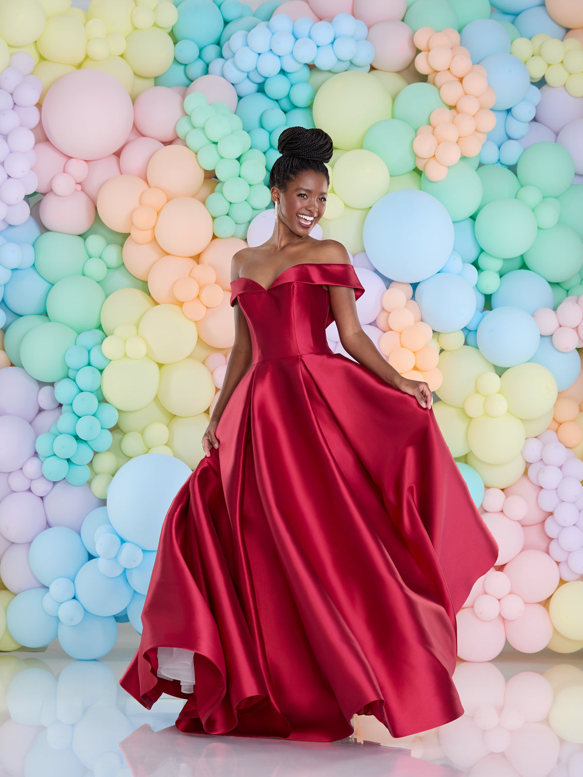 Tiffany's Prom Nya Dark Red