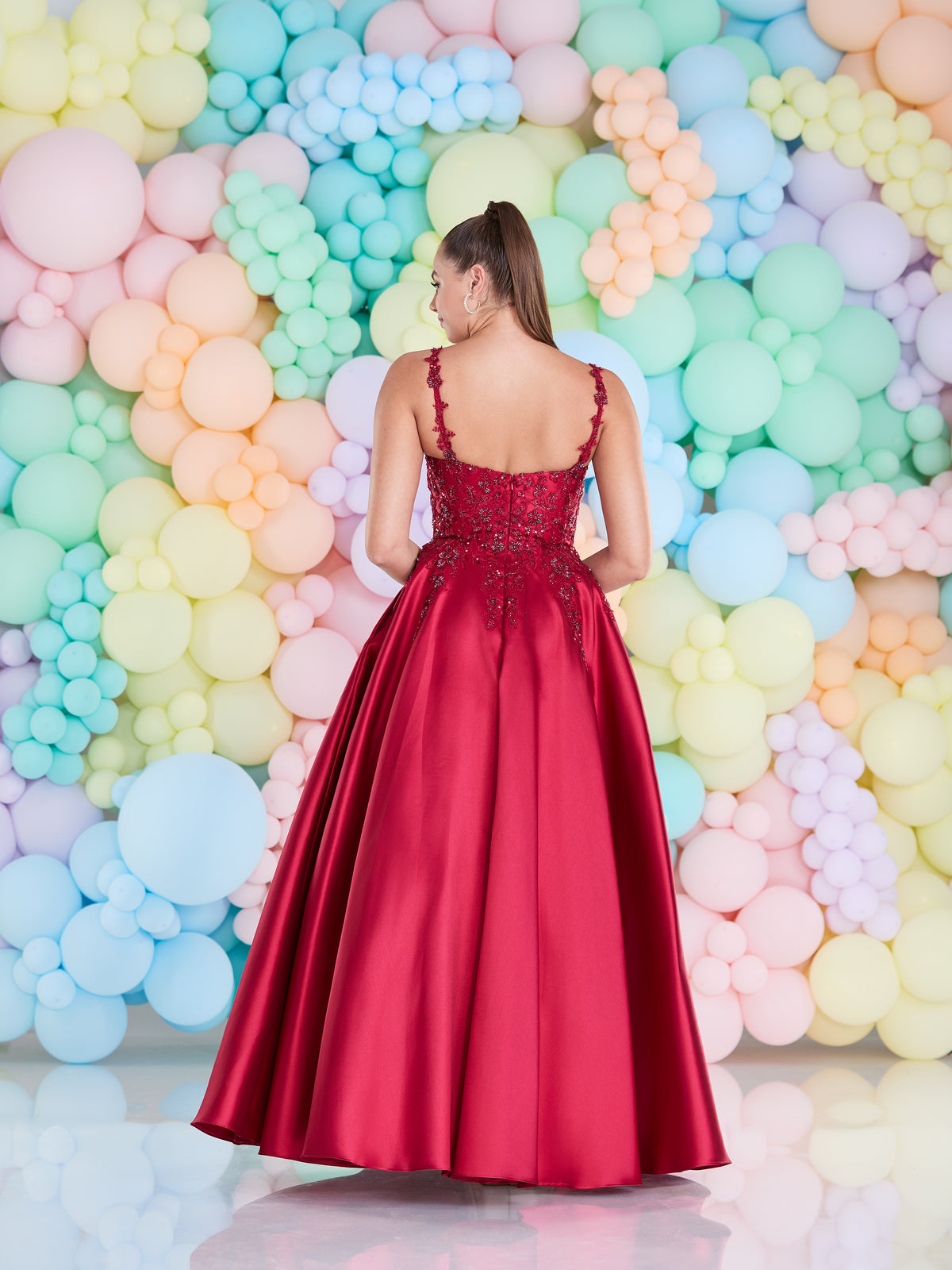 Tiffany's Prom Rae Dark Red