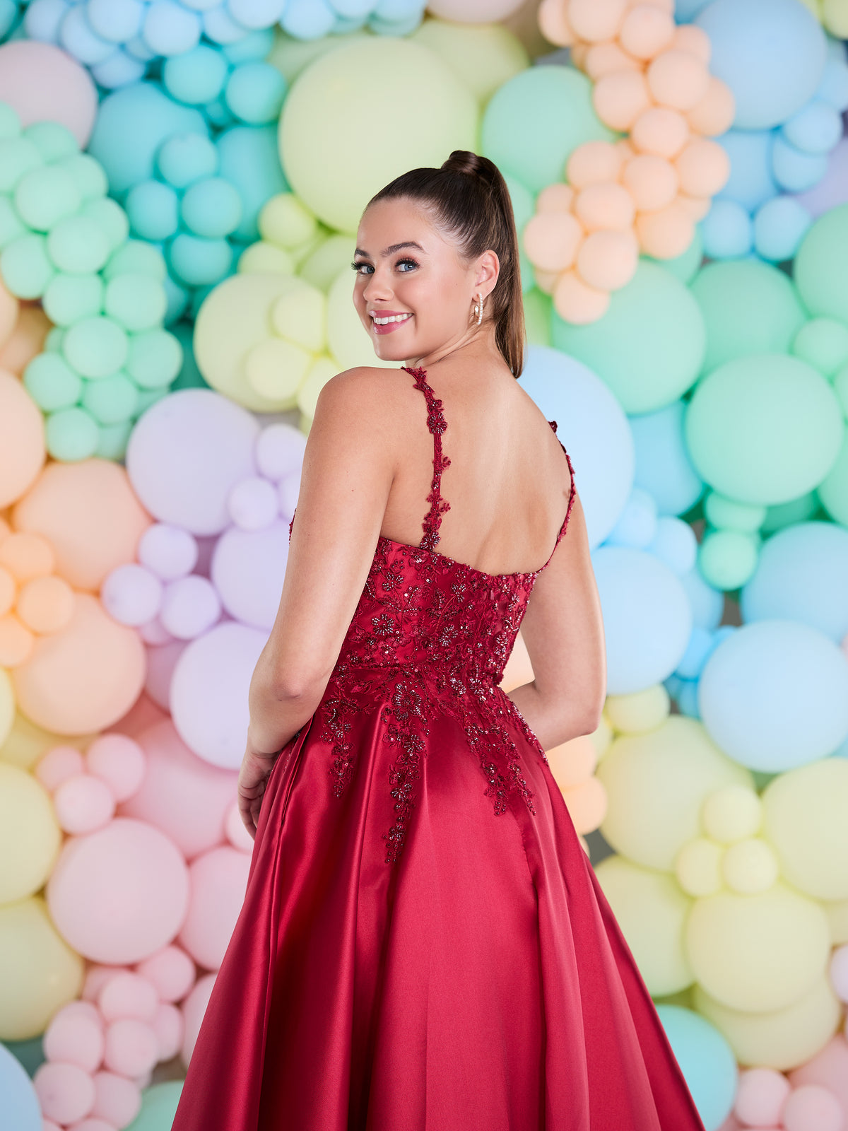Tiffany's Prom Rae Dark Red