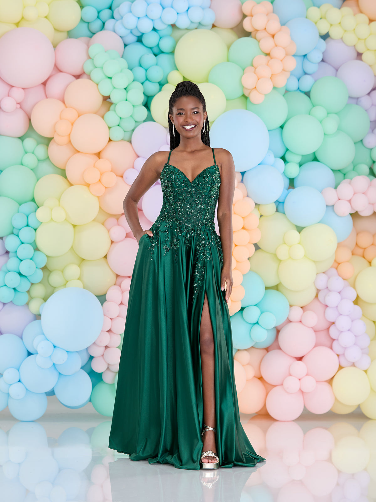 Tiffany's Prom Taiya Dark Green