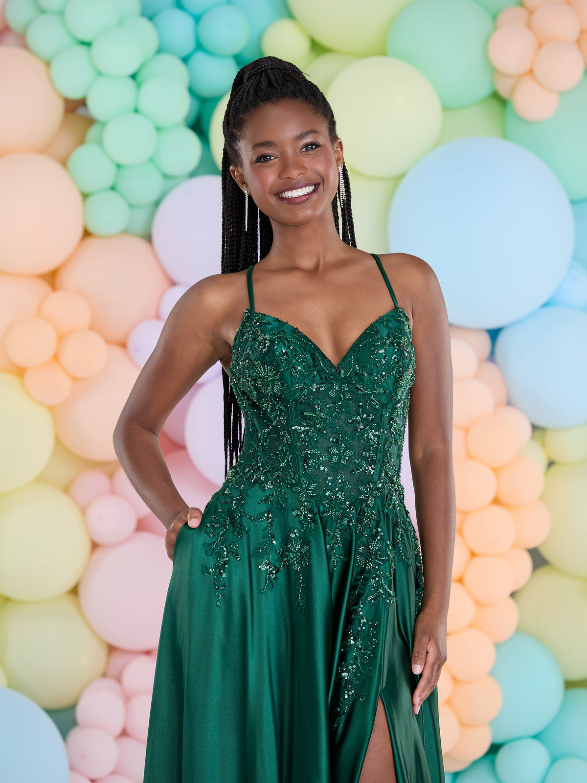 Tiffany's Prom Taiya Dark Green