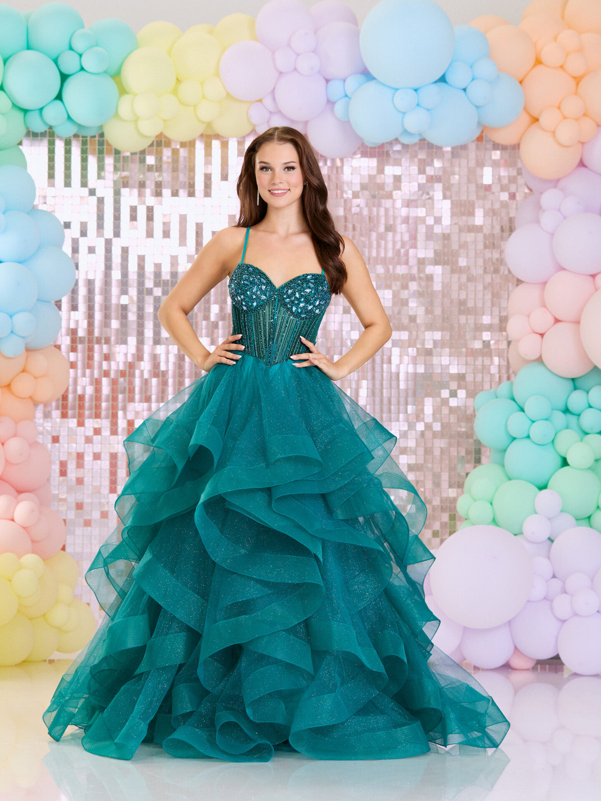 Tiffany's Prom Vesper Teal